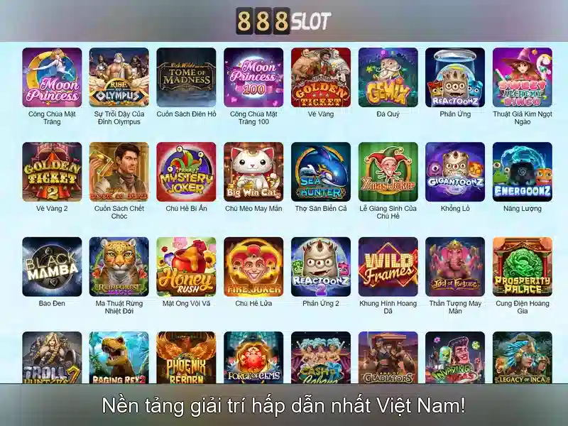 Các trò chơi hàng đầu tại 888slot